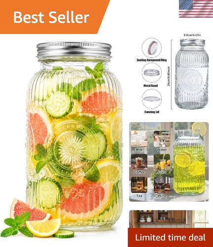64oz mason jar pack large - 64oz, jar,