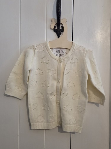 Cream baby girl - cream, cardigan