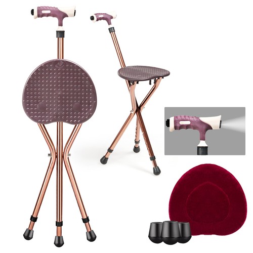 Folding cane seat - folding,
