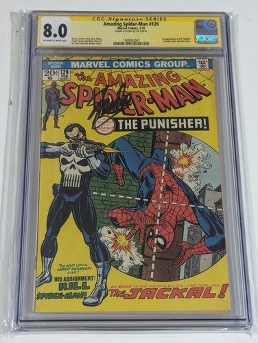 Amazing spiderman 129 cgc - amazing, 8.0(