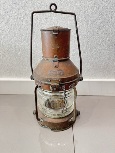 Antique ship anchor oil
