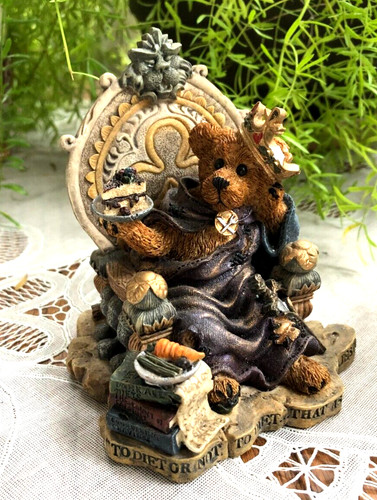 Boyds resin bearstone - resin, figurine