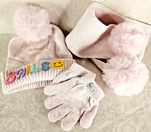 Nygb girl smile hat glove - smile,