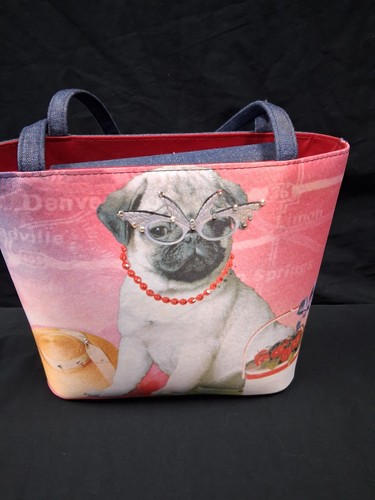 Pug dog purse glamor shoulder - purse,