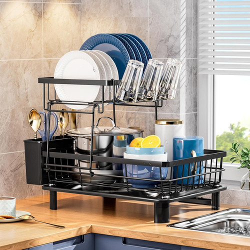 Dish drying rack drainers - rack,