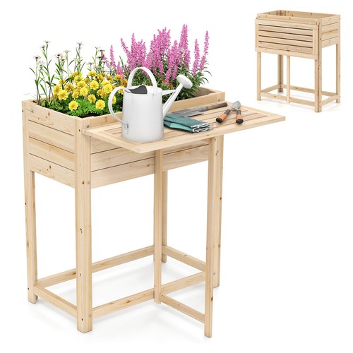 Wooden raised garden - wooden,