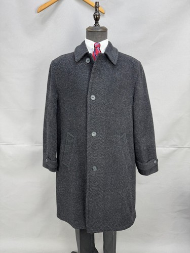 Vintage men long coat wool - long,