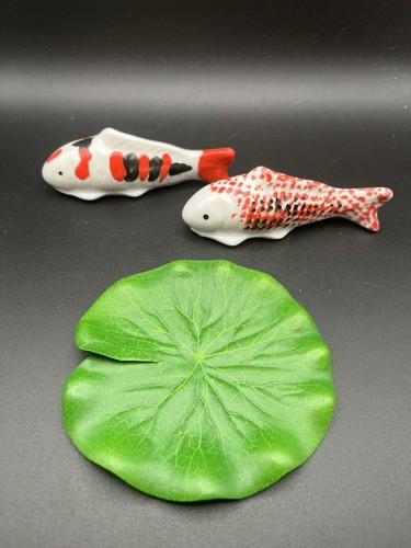 Ceramic koi fish - fish, pond