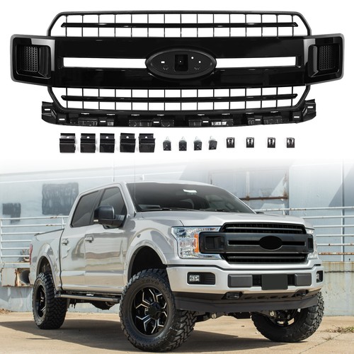 Gloss black front upper grille - gloss,