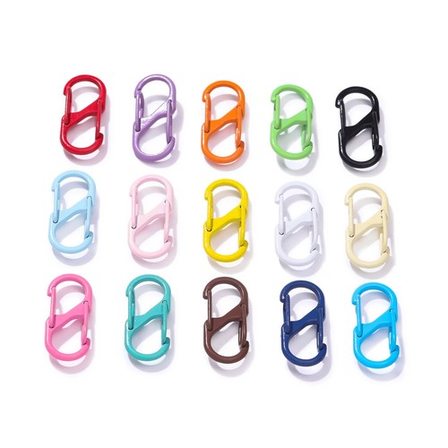 Shaped carabiner clips - 5x, s-shaped
