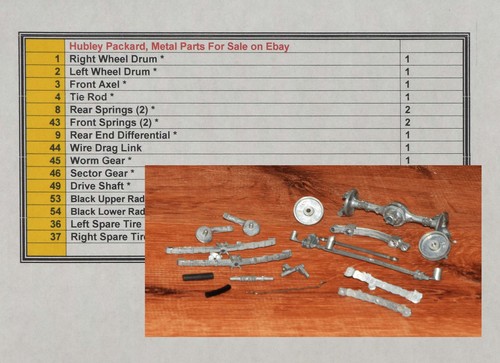 Hubley packard parts - hubley,