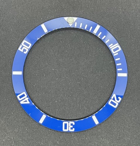 Replacement blue ceramic bezel - blue,
