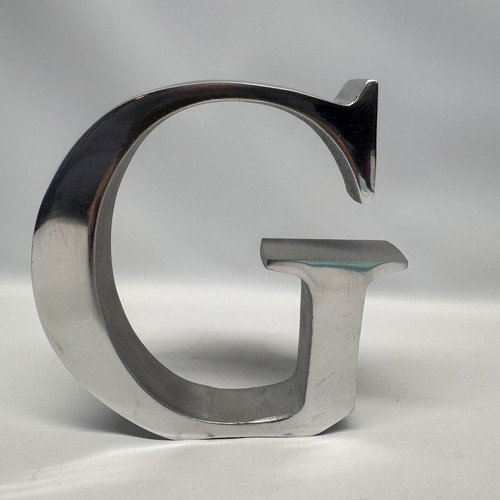 Large metal letter cast - metal,