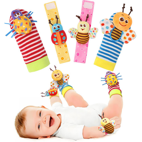 Bloobloomax wrist rattle - wrist, socks