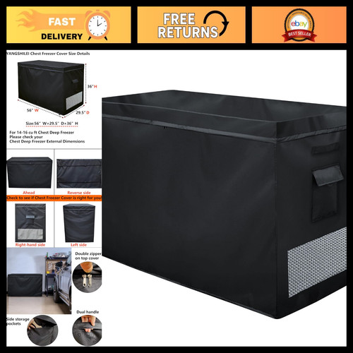 Chest deep freezer - cover, for