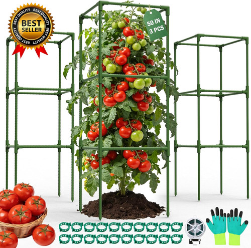 Pack square tomato cages for - 3,