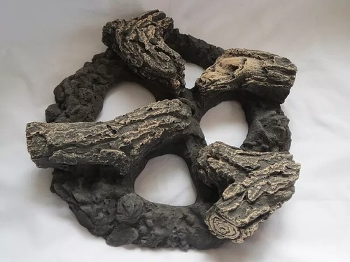 New portable fireplace log - new,