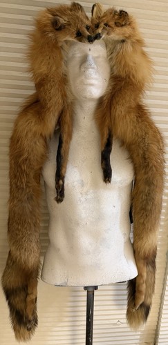 Vintage genuine red fox - genuine,