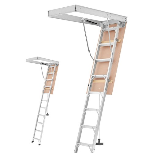Vevor aluminum attic ladder - vevor,