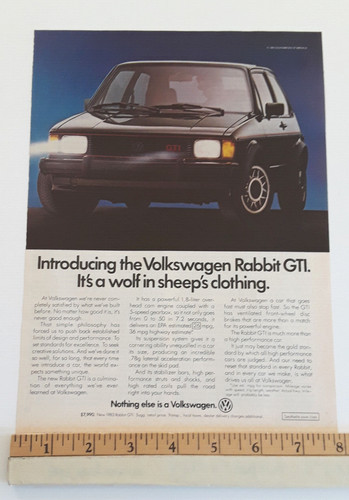 Volkswagen rabbit gti - gti, original