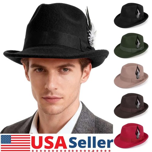Men women classic fedora - men, hats