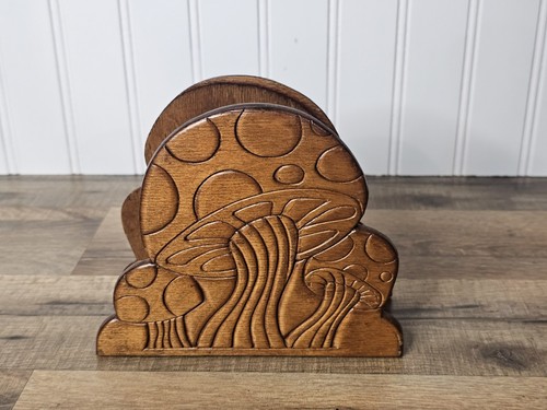Vintage mushroom napkin holder - vintage,