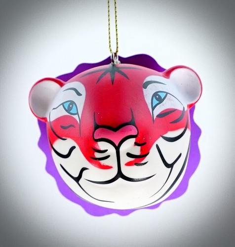Tiger head christmas ornament - head,