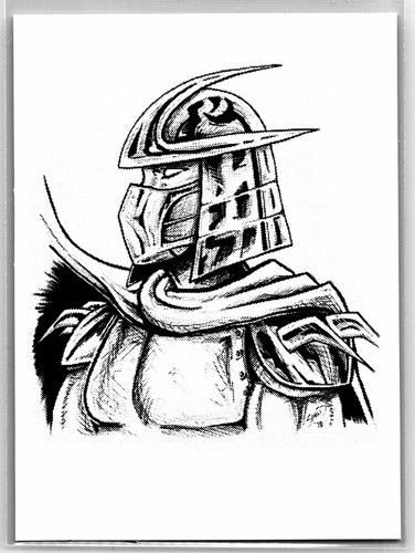Shredder tmnt sketch - shredder, card