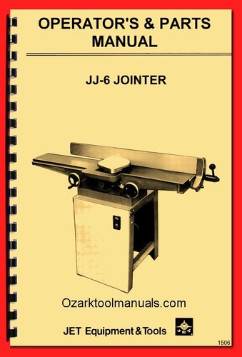 Jet jointer operating - jj-6,