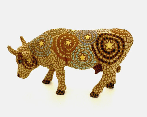 Cow parade starry - cow, night