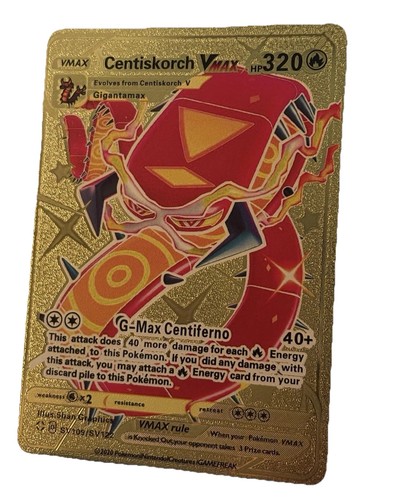 Pokémon centiskorch vmax gold - vmax,