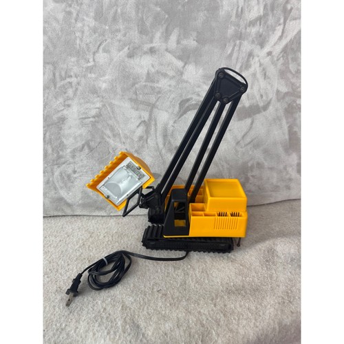 Yellow excavator desk lamp - excavator,