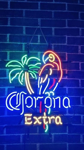 Corona extra parrot neon sign - extra,