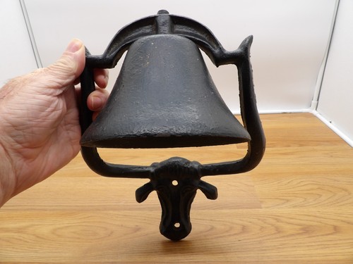 Vintage cast iron cow head - vintage,