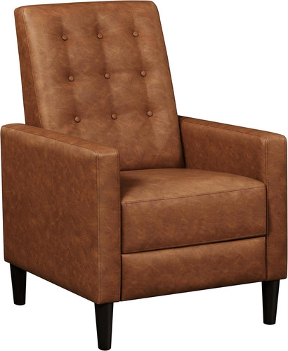Faux leather recliner sofa - faux,