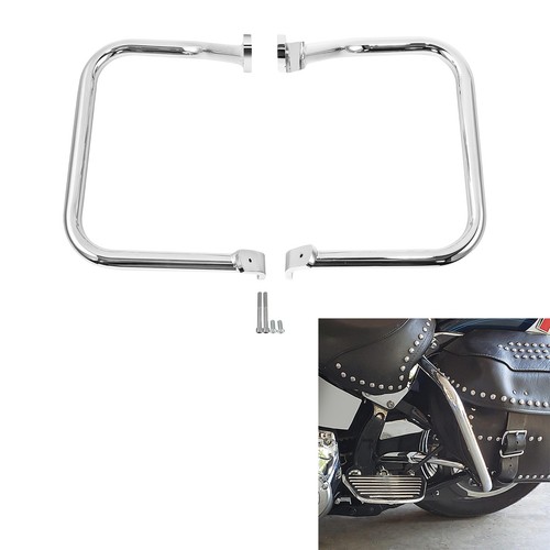 Chrome rear saddlebag guard - rear,
