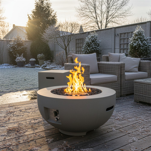 Outdoor round propane - round,