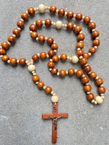 Long big bead rosario - long, de