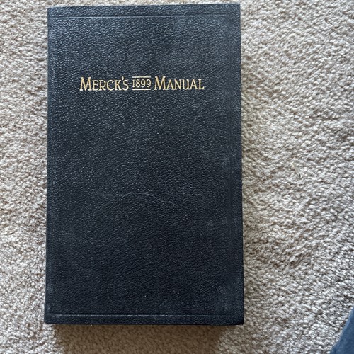 Merck 1899 manual the - manual,