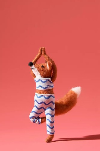 Anthropologie felted yoga fox - felted,