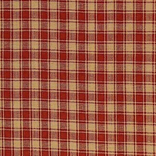 Red homespun cotton fabric - red,