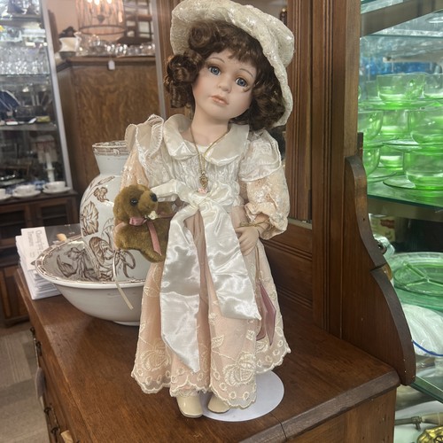 Goldenvale porcelain doll with - porcelain,
