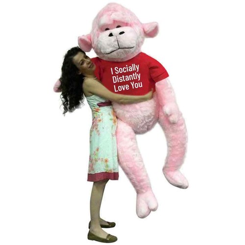 Pink foot giant stuffed - pink,