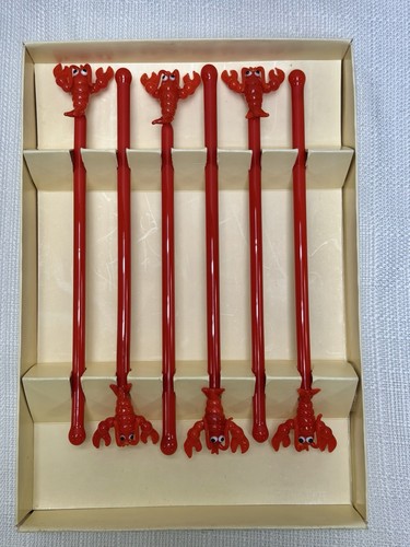 Red glass lobster - red,