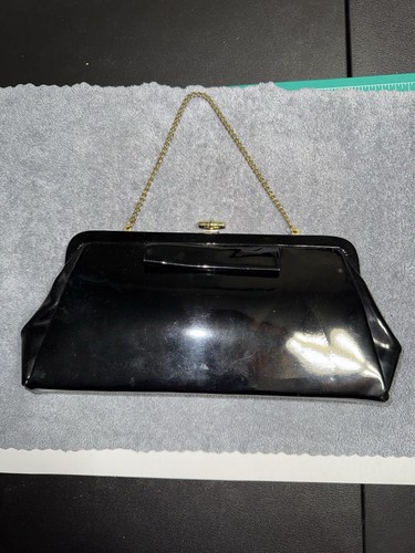 Vintage black patent leather - patent,