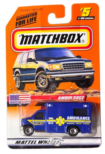 1999 matchbox usa ambulance - matchbox,