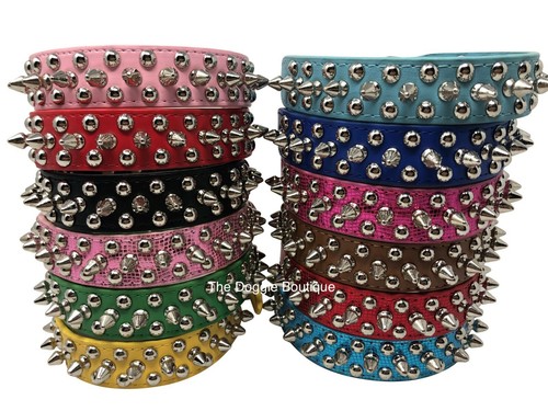 Dog collar studded spikes - dog,