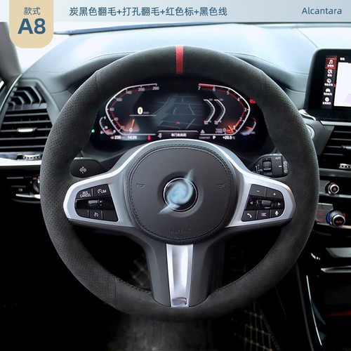 Alcantata steering wheel cover - wheel,
