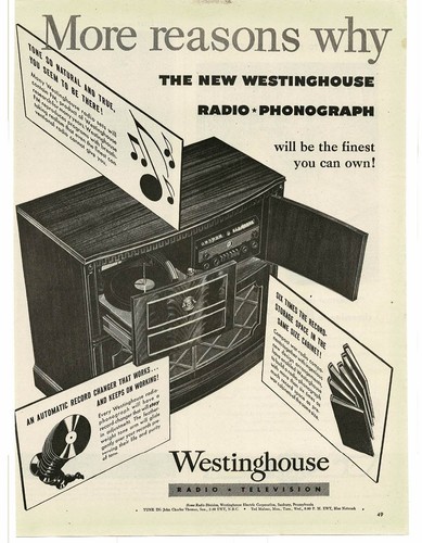 1945 westinghouse radio - westinghouse,