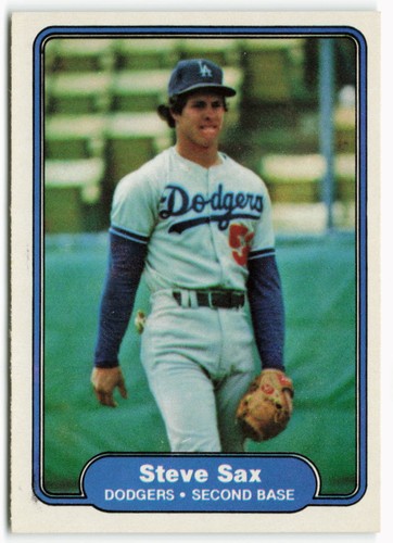 1982 steve sax - fleer,